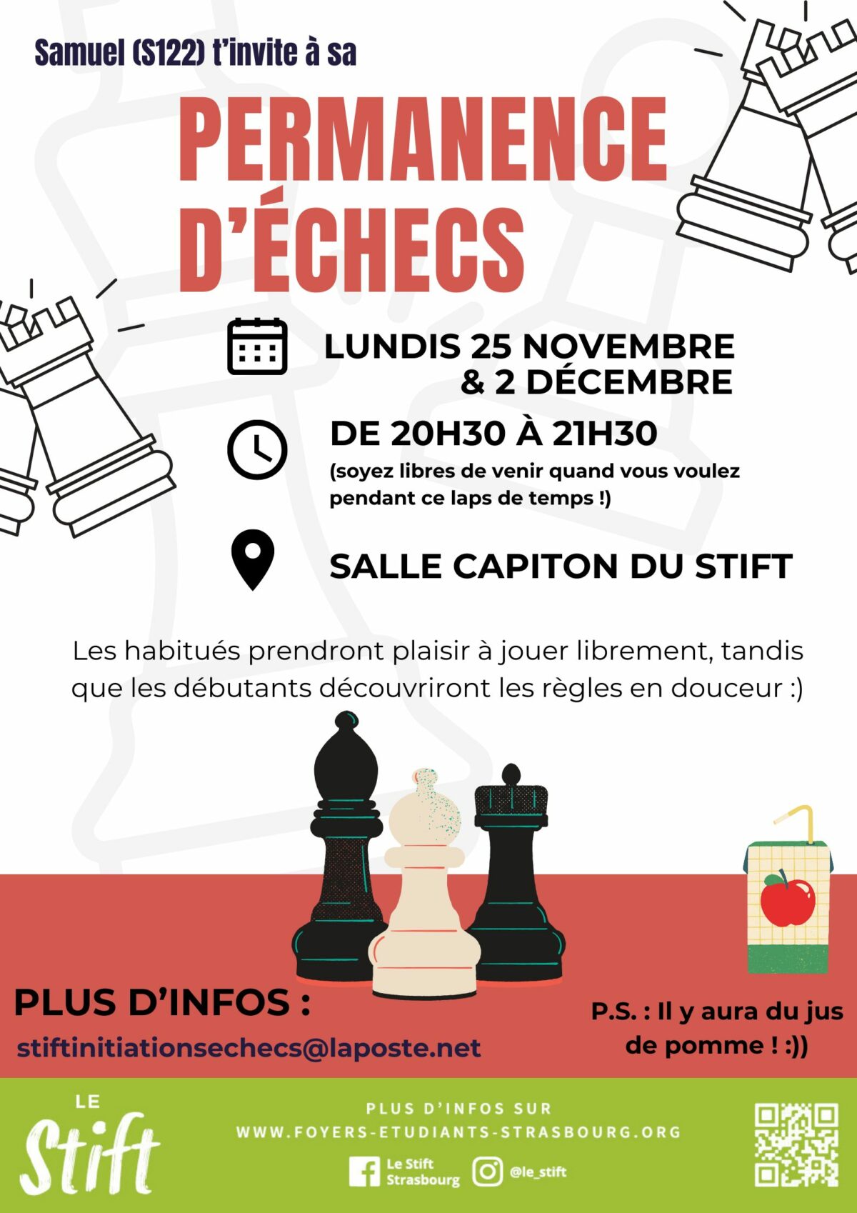 Affiche échecs